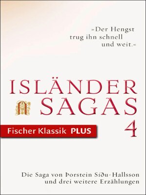 cover image of Die Saga von Þorsteinn Síðu-Hallsson und drei weitere Erzählungen